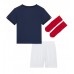 Camisa de Futebol França Equipamento Principal Infantil Mundo 2022 Manga Curta (+ Calças curtas)